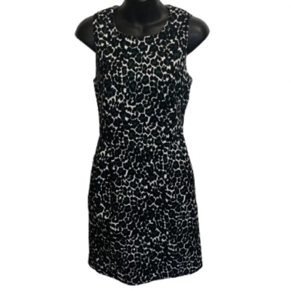 J. Crew animal print sleeveless sheath dress size 0